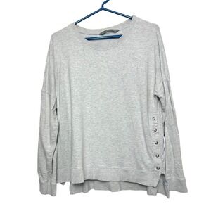 Tasc Performance Sweatshirt Womens L Gray Bamboo Organic Cotton outdoor gorpcore
